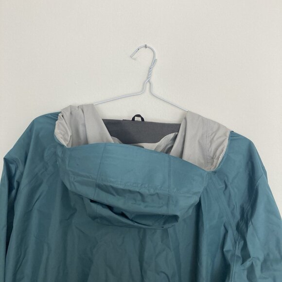 Patagonia Men’s Recycled Nylon Raincoat Teal Size 2XL - Picture 8 of 8